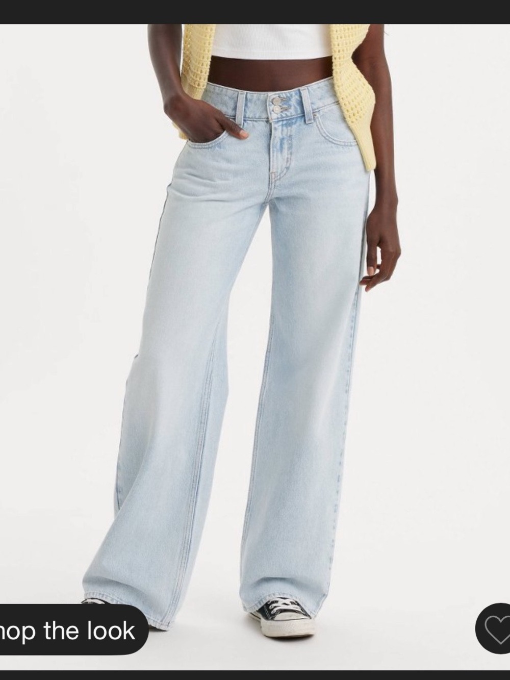 Levi’s women’s low rise superlow loose midweight straight leg 32”  inseam NWOT